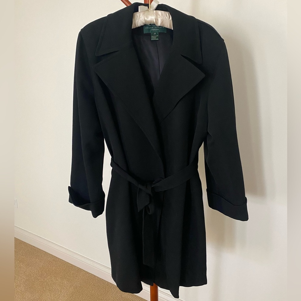 Vintage Ralph Lauren Black Petite Coat